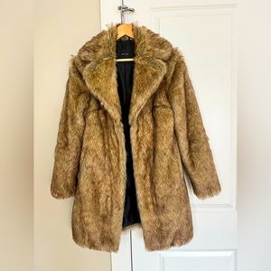 Faux fur winter coat.